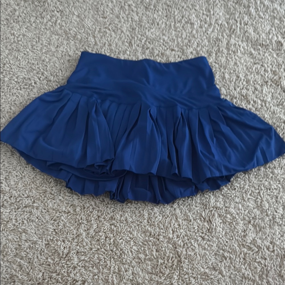 Chic Blue Layered Skirt